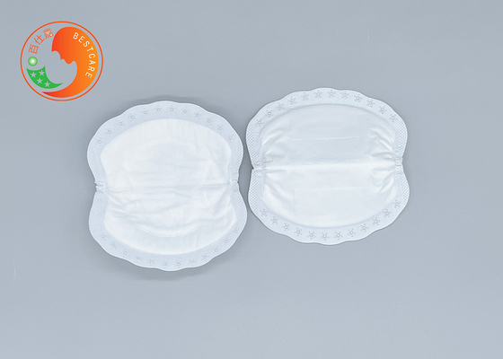 Ultra Thin Milk Bra Pads Cotton 3D Contoured Shape For Maternity