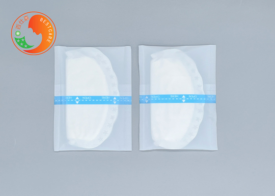Ultra Thin Milk Bra Pads Cotton 3D Contoured Shape For Maternity