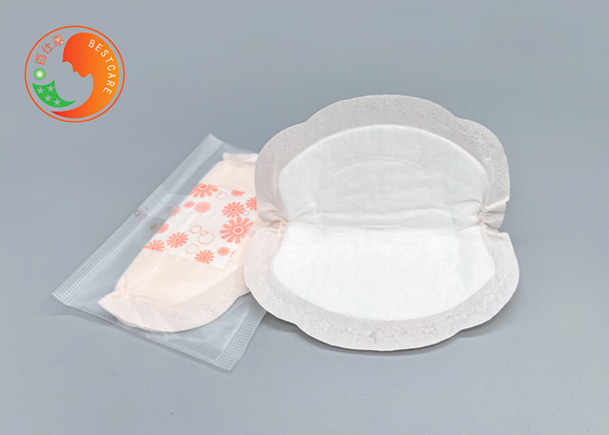 Disposable Absorbent Breast Pads 3D Shape Anti Leaking With Beige Color