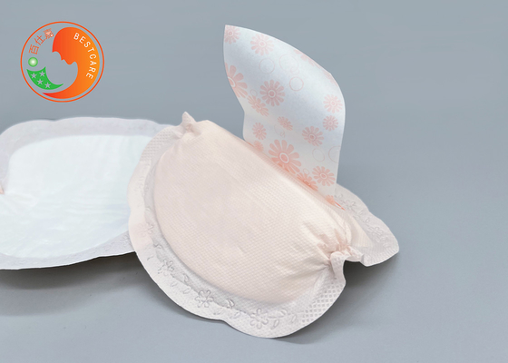 Disposable Absorbent Breast Pads 3D Shape Anti Leaking With Beige Color