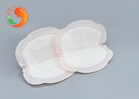Disposable Absorbent Breast Pads 3D Shape Anti Leaking With Beige Color