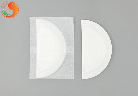 Shell Shape Disposable Breast Pads Custom Breathable With Absorbent Layers