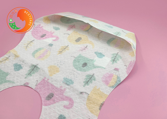 Anti Irritation Skin Friendly Custom Disposable Bibs Waterproof Feeding Bibs For Travelling