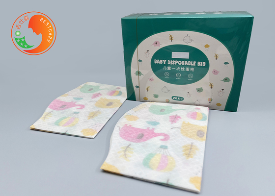Anti Irritation Skin Friendly Custom Disposable Bibs Waterproof Feeding Bibs For Travelling