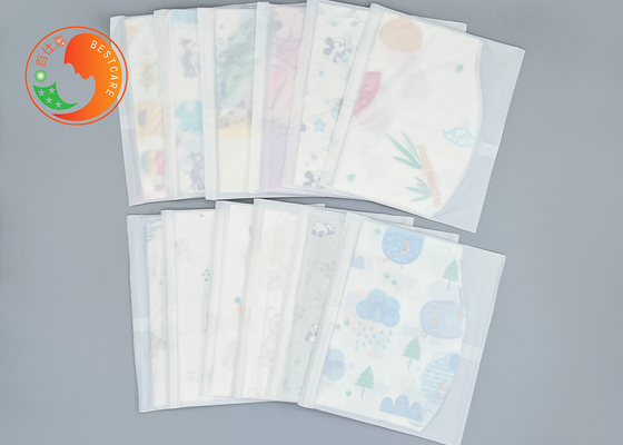 Lightweight Custom Printed Disposable Bibs Foldable With Catch Pocket Tear Resistant Apron