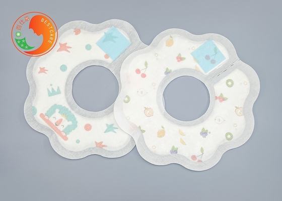 Gentle Round Shape Newborn Dribble Bibs Dribble Catcher Bibs