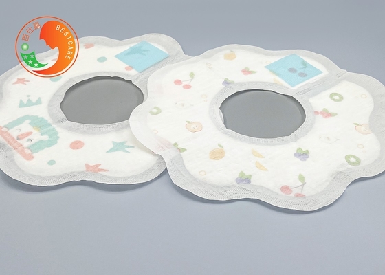 Gentle Round Shape Newborn Dribble Bibs Dribble Catcher Bibs