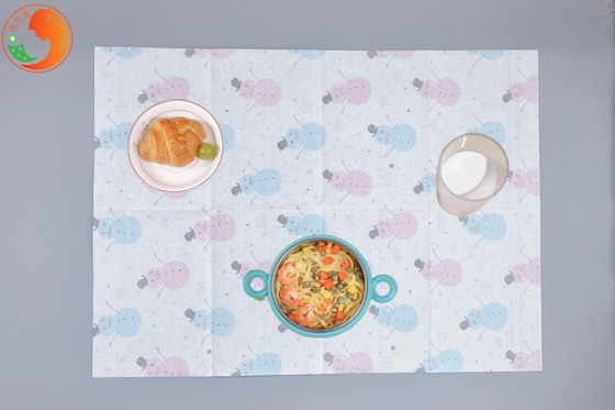 Food Grade Disposable Sticky Placemats OEM Foldable With Fun Designs