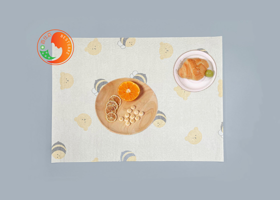 Anti Stain Waterproof Disposable Paper Table Mats Disposable Adhesive Placemats