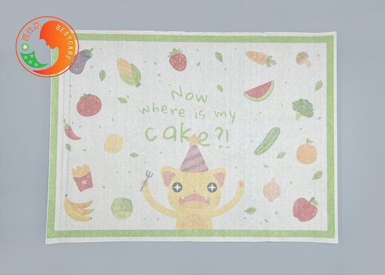 Decorative BPA Free Disposable Eating Mats Personalized Disposable Placemats