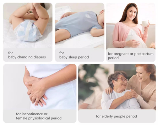 Waterproof Biodegradable Disposable Changing Pad Liners Disposable Diaper Changing Mat