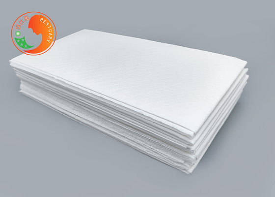 Foldable White Disposable Diaper Mat Large Size With Waterproof Layer