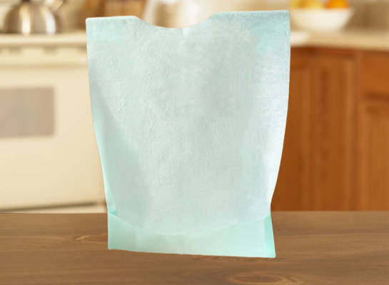 Foldable Biodegradable Paper Bibs For Adults Disposable Clothing Protector OEM