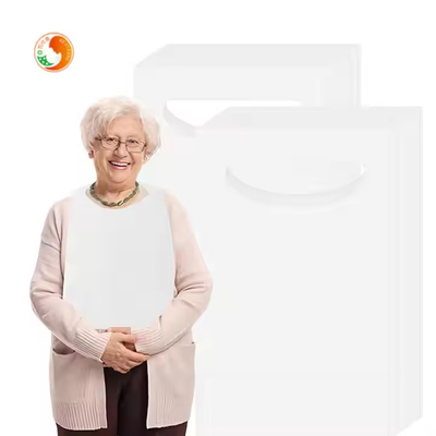 Waterproof Disposable Adult Bibs Oil Proof White For Individual