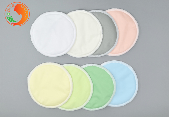 Leakproof Washable Breast Pads Skin Friendly With Round Shape