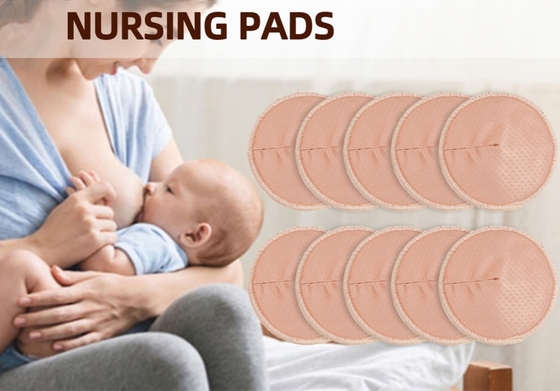 Bamboo Washable Breast Pads Eco Friendly Waterproof For Pregnant