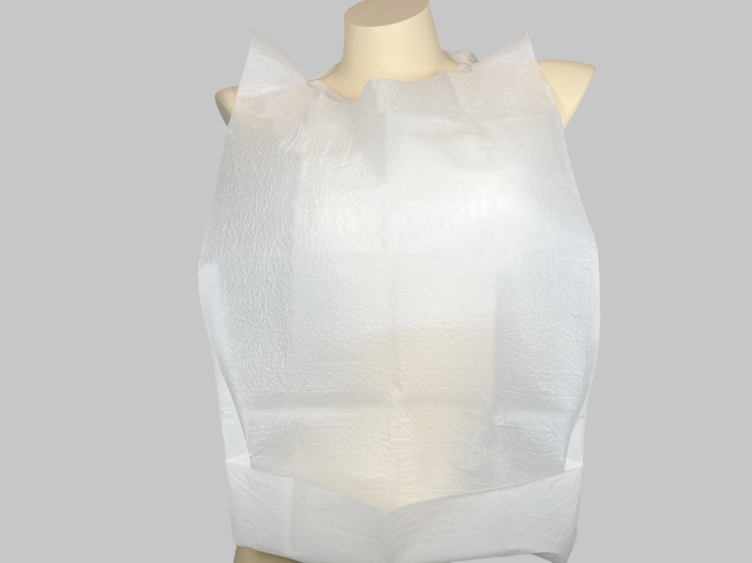 Portable Disposable Adult Bibs Adjustable Protect Clothing From Food